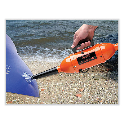 Metrovac MagicAir Electric Inflator/Deflator, 43.3 cu ft/min, 2.2 psi, 0.75 hp Motor, 110-120 V AC (MEV109109105)