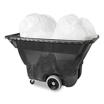 Rubbermaid Commercial Structural Foam Tilt Truck, 101 gal, 450 lb Capacity, Plastic, Black (RCP9T13BLA)