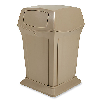 Rubbermaid Commercial Ranger Fire-Safe Container, 35 gal, Structural Foam, Beige (RCP843088BG)