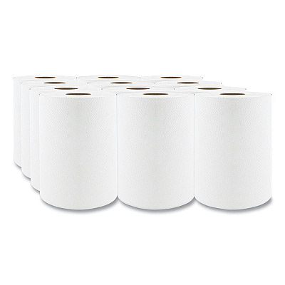 Cascades PRO Select Roll Paper Towels, 1-Ply, 7.88" x 350 ft, White, 12 Rolls/Carton (CSDH030)