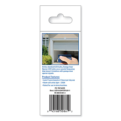 LED Soft White A19 Garage Door Opener Bulb, 14 W (GEL93116005)