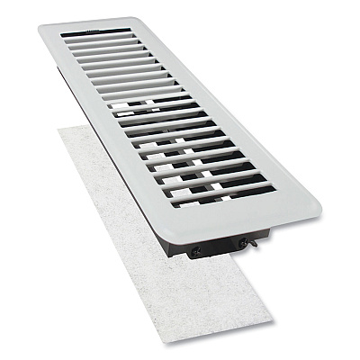 deflecto Electrostatic Register Filter, 4 x 12 x 0.1, White, 12/Pack (DEFRFILT412)