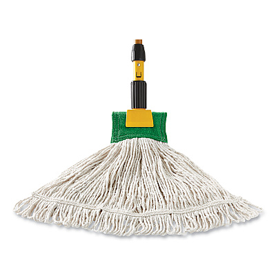 Rubbermaid Commercial Super Stitch Blend Mop Head, Large, Cotton/Synthetic, White, 6/Carton (RCPD213WHI)