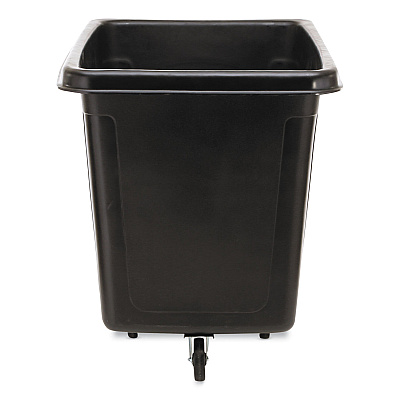 Rubbermaid Commercial Cube Truck, 149 gal, 600 lb Capacity, Plastic, Black (RCP4619BLA)