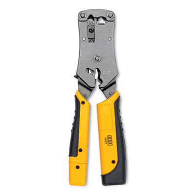 Tripp Lite RJ11/RJ12/RJ45 Wire Crimper with Built-in Cable Tester, Ships in 7-10 Business Days (T100001TST)