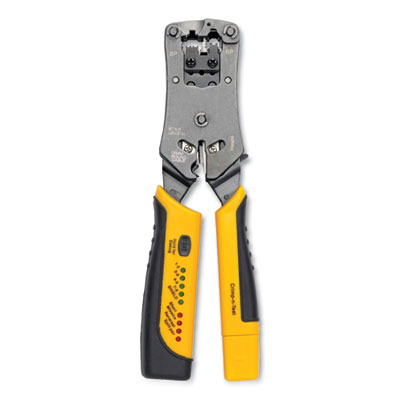 Tripp Lite RJ11/RJ12/RJ45 Wire Crimper with Built-in Cable Tester, Ships in 7-10 Business Days (T100001TST)
