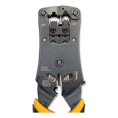 Tripp Lite RJ11/RJ12/RJ45 Wire Crimper with Built-in Cable Tester, Ships in 7-10 Business Days (T100001TST)
