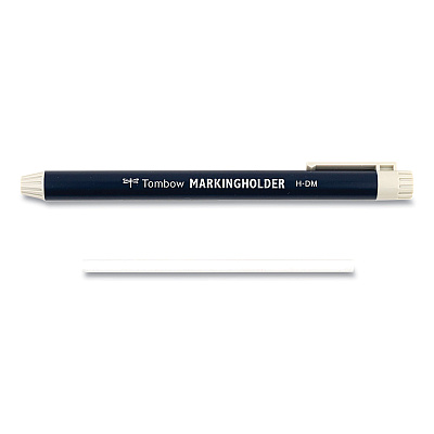 Tombow Mechanical Wax-Based Marking Pencil Refills, 4.4 mm, White, 10/Box (TOM51539)
