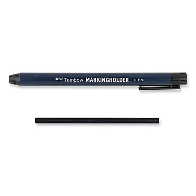 Tombow Mechanical Wax-Based Marking Pencil Refills. 4.4 mm, Black, 10/Box (TOM51542)