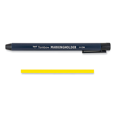 Tombow Mechanical Wax-Based Marking Pencil Refills. 4.4 mm, Yellow, 10/Box (TOM51544)