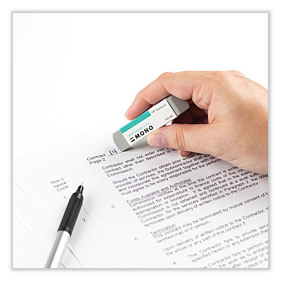 Tombow Mono Sand Eraser, For Pencil/Ink Marks, Rectangular Block, Small, White (TOM57304)