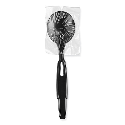 Dixie SmartStock Wrapped Heavy-Weight Cutlery Refill, Soup Spoon, Black, 960/Carton (DXESSWPS5)