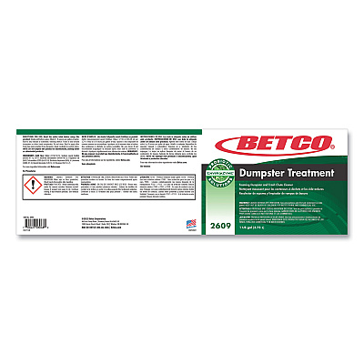 Betco Dumpster Treatment, Mango Scent, 1 gal Bottle, 4/Carton (BET26090400)