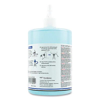 Tombow Mono Aqua Liquid Glue Refill, 500 mL, Dries Clear (TOM52181)