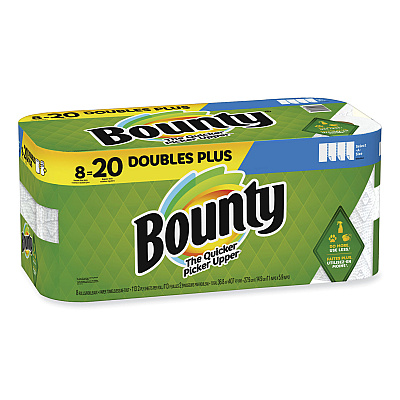 Bounty Select-a-Size Kitchen Roll Paper Towels, 2-Ply, 5.9 x 11, White, 113 Sheets/Double Plus Roll, 8 Rolls/Pack (PGC17734)