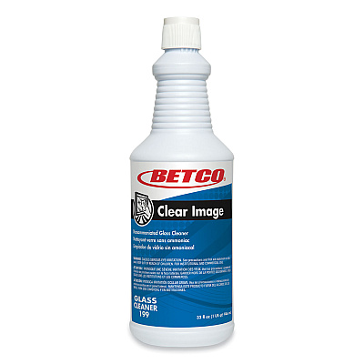 Betco Clear Image Glass and Surface Cleaner, Rain Fresh Scent, 32 oz Bottle, 6/Carton (BET1997000)
