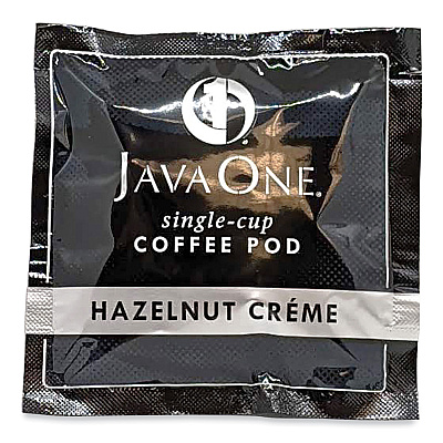 Java One Coffee Pods, Hazelnut Creme, Single Cup, 14/Box (JAV70500)