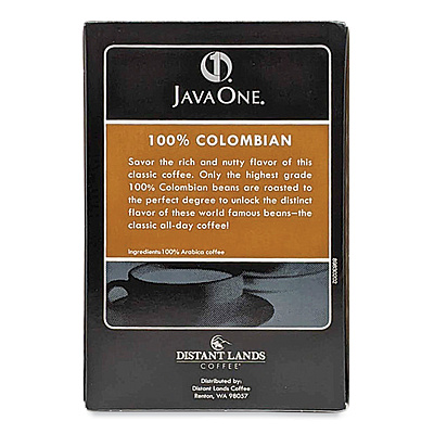 Java One Coffee Pods, Colombian Supremo, Single Cup, 14/Box (JAV30200)