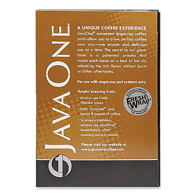 Java One Coffee Pods, Colombian Supremo, Single Cup, 14/Box (JAV30200)