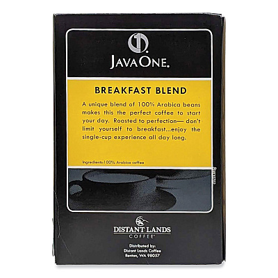 Java One Coffee Pods, Breakfast Blend, Single Cup, 14/Box (JAV30220)