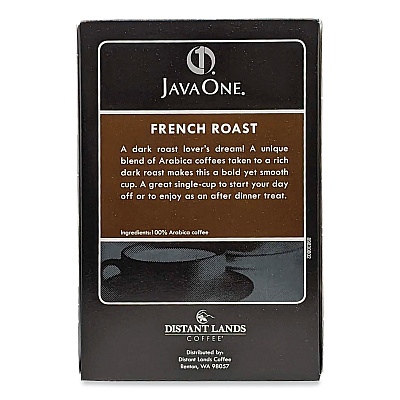 Java One Coffee Pods, French Roast, Single Cup, 14/Box (JAV30800)