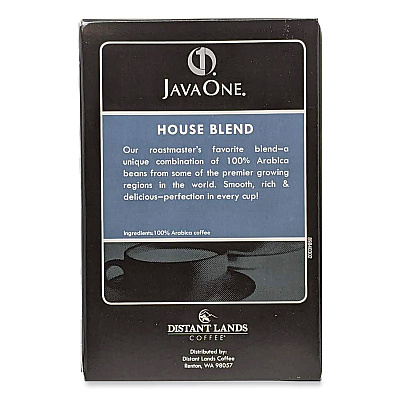 Java One Coffee Pods, House Blend, Single Cup, 14/Box (JAV40300)