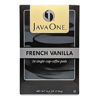 Java One Coffee Pods, French Vanilla, Single Cup, 14/Box (JAV70400)