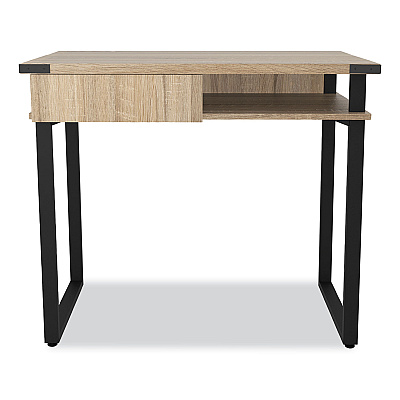 Safco Mirella SOHO Desk with Drawer, 36.25" x 22.25" x 30", Black (SAF5512SDD)