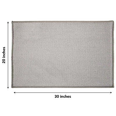 Sloppy Chef Accent Rug 20x30 Silver, 1 Each (PNP-JKT-20X30-SL)
