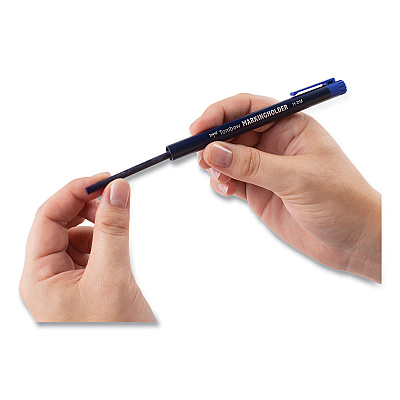 Tombow Mechanical Wax-Based Marking Pencil Refills, 4.4 mm, Blue, 10/Box (TOM51540)
