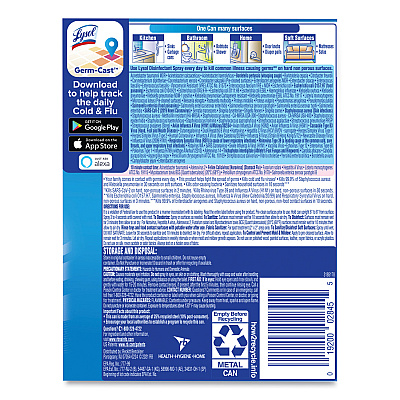 LYSOL Disinfectant Spray, Spring Waterfall, Liquid, 12.5 oz Aerosol Spray, 12/Carton (RAC02845)
