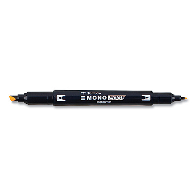 Tombow Mono Highlighters, Golden Yellow Ink, Bullet/Chisel Tip, Golden Yellow Barrel, 10/Box (TOM56410)