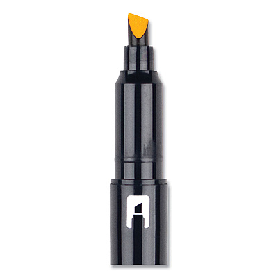 Tombow Mono Highlighters, Golden Yellow Ink, Bullet/Chisel Tip, Golden Yellow Barrel, 10/Box (TOM56410)