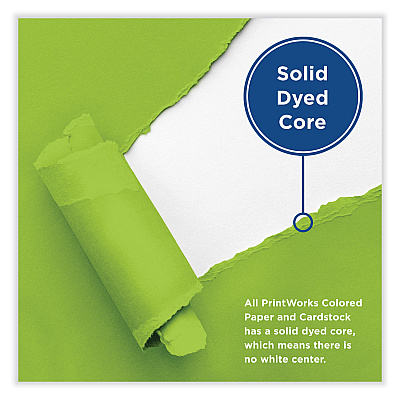 Printworks Color Cardstock, 65 lb Cover Weight, 8.5 x 11, Emerald Green, 250/Ream (PRB00115)
