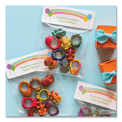 Avery Sure Feed Printable Toppers with Bags, 1.75 x 5, White, 40/Pack (AVE22801)