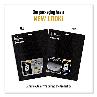 Avery PermaTrack Destructible Asset Tag Labels, Laser Printers, 0.5 x 1, White, 84/Sheet, 8 Sheets/Pack (AVE60535)