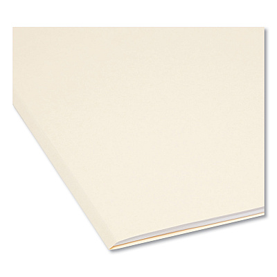 Smead Reinforced Guide Height File Folders, 2/5-Cut Printed Tabs: Right Position, Letter Size, 0.75" Expansion, Manila, 100/Box (SMD10388)