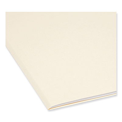Smead Top Tab File Folders with Antimicrobial Product Protection, 1/3-Cut Tabs: Assorted, Legal, 0.75" Expansion, Manila, 100/Box (SMD15338)