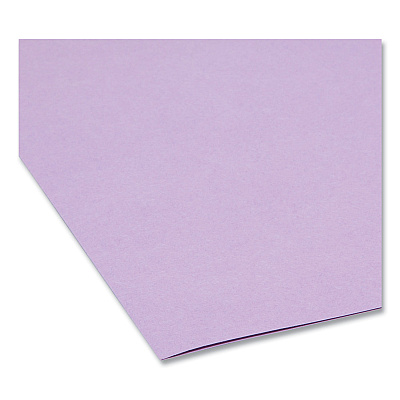 Smead Reinforced Top Tab Colored File Folders, Straight Tabs, Legal Size, 0.75" Expansion, Lavender, 100/Box (SMD17410)