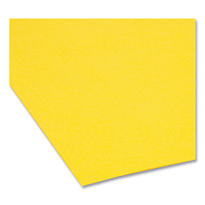 Smead Reinforced Top Tab Colored File Folders, Straight Tabs, Legal Size, 0.75" Expansion, Yellow, 100/Box (SMD17910)