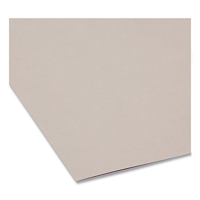 Smead TUFF Hanging Folders with Easy Slide Tab, Letter Size, 1/3-Cut Tabs, Steel Gray, 18/Box (SMD64092)