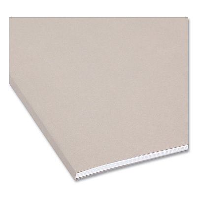 Smead TUFF Hanging Folders with Easy Slide Tab, Letter Size, 1/3-Cut Tabs, Steel Gray, 18/Box (SMD64092)