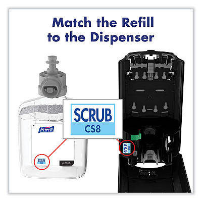 PURELL Waterless Surgical Scrub Gel Hand Sanitizer, 1,200 mL Refill Bottle, Fragrance-Free, For CS-8 Dispenser, 2/Carton (GOJ786902CT)