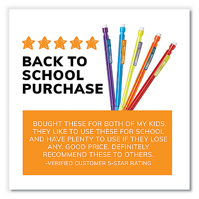 BIC Xtra-Smooth Bright Edition Mechanical Pencils, 0.7 mm, HB (#2), Black Lead, Assorted Barrel Colors, 24/Pack, 6 Packs/Carton (BICMPCE144EBLK)