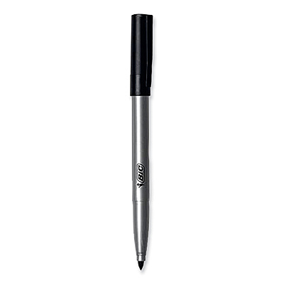 BIC ReVolution Permanent Markers, Fine Bullet Tip, Black, 36/Pack (BICPMER36BLK)