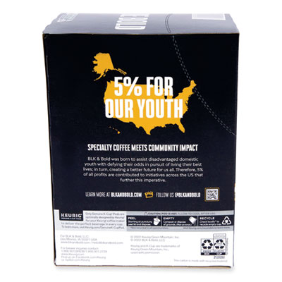BLK & Bold Rise and GRND K-Cups, 20/Box (BKDOKB90055)