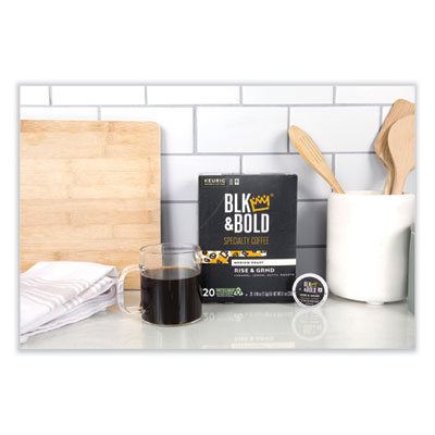BLK & Bold Rise and GRND K-Cups, 20/Box (BKDOKB90055)