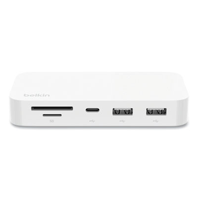 Belkin Connect 6-in-1 Multiport Hub with Mount, White (INC011TTWH)