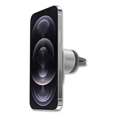 Belkin Magnetic Car Vent Mount for iPhone 12/13, Silver/Black (WIC003BTGR)