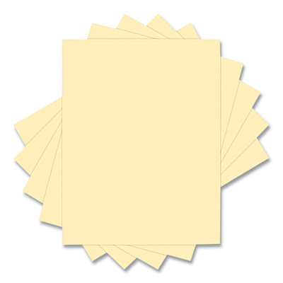 Lettermark 30% Recycled Colored Paper, 20 lb Bond Weight, 8.5 x 11, Cream, 500/Ream (94296)